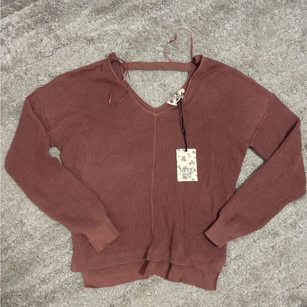 Sm Hippie Rose knit sweater